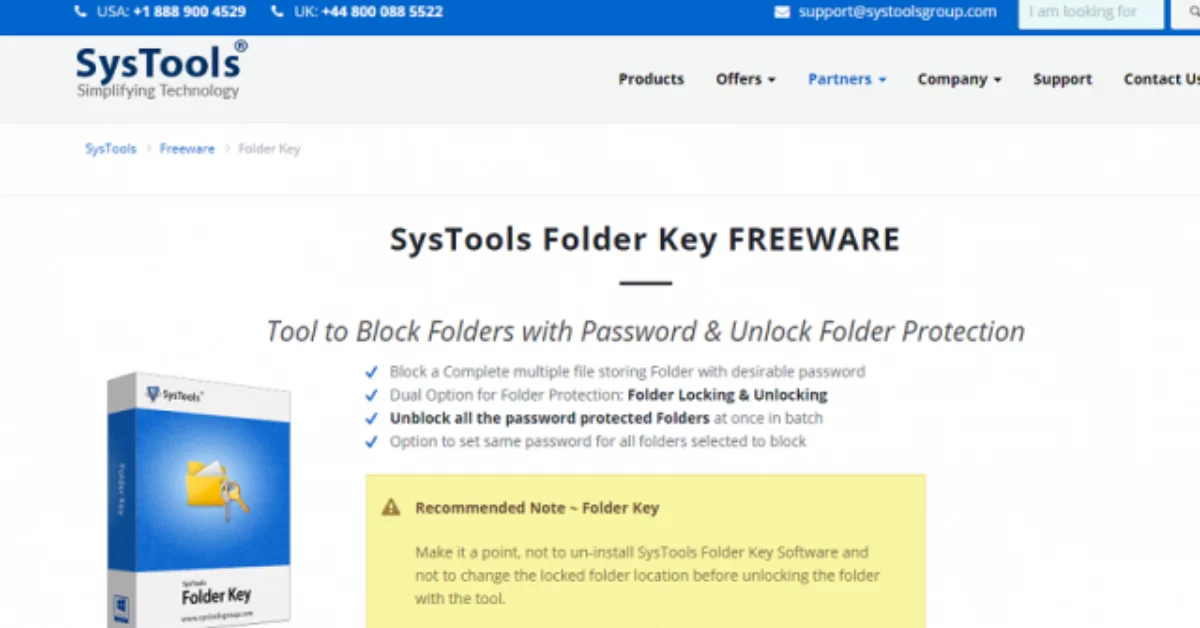 SysTools Folder Key Website