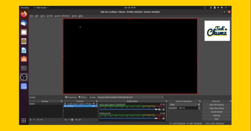 How to Fix the OBS Studio Black Screen issue in Ubuntu | Techschumz