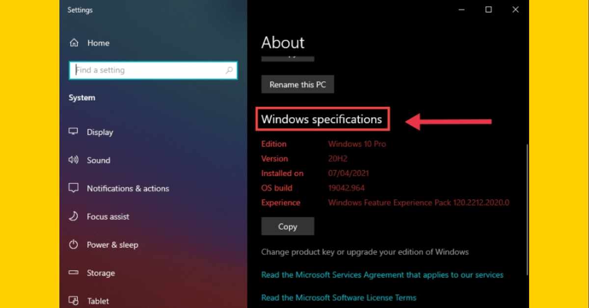 Check Windows 10 Version, Edition and OS Build