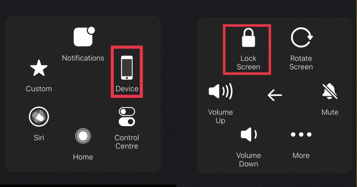 Lock an iPhone or Ipad using AssistiveTouch
