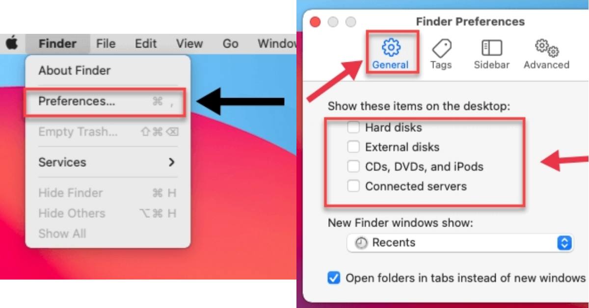 Hide the Icons from Desktop on macOS Big Sur using Mac Finder