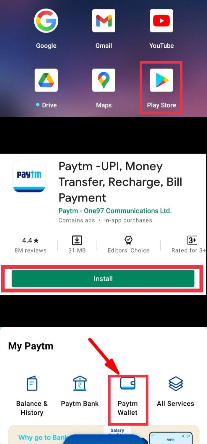 add money to Google Play from PayTM