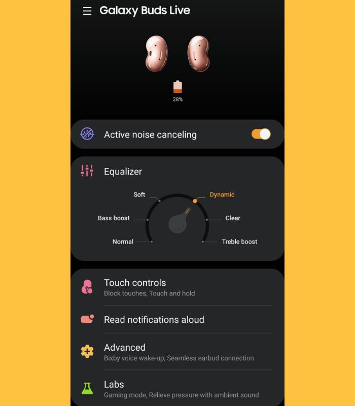 Customize Galaxy Buds Live With the Samsung Galaxy Buds App on iPhone