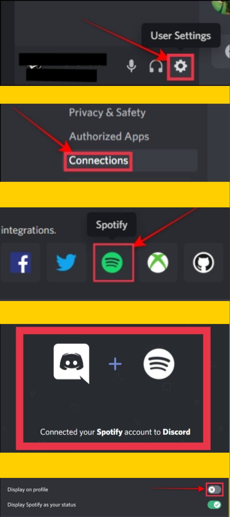 Connecting Spotify Account to Discord (step-by-step picture guide)