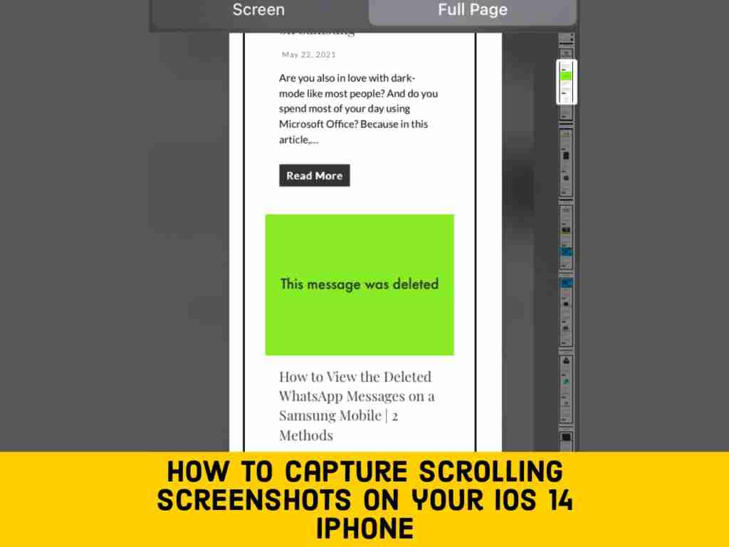 Adobe Post 20210524 1618520.258511236496459 compress14 How to Capture Scrolling Screenshots on iOS 14 iPhone