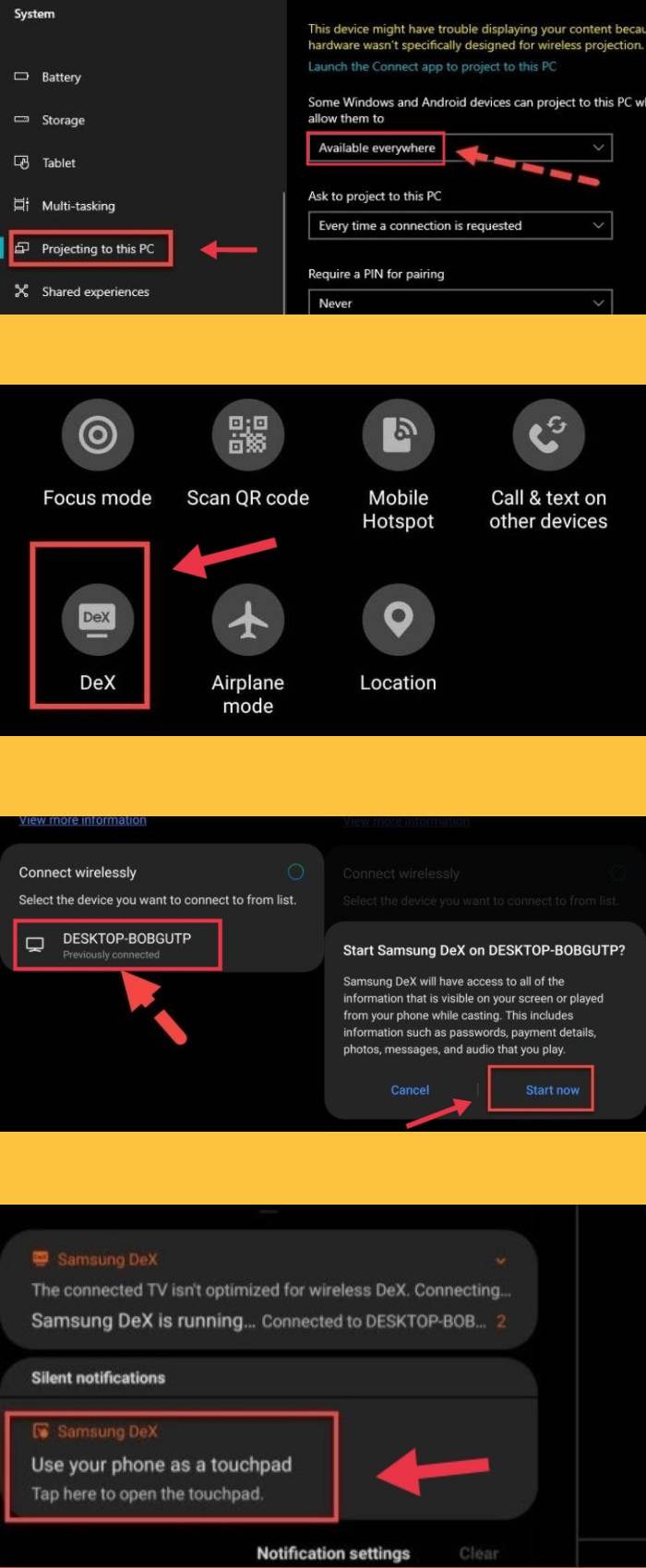 How to Connect Samsung DeX Wireless to Windows 10 PC or Laptop Techschumz