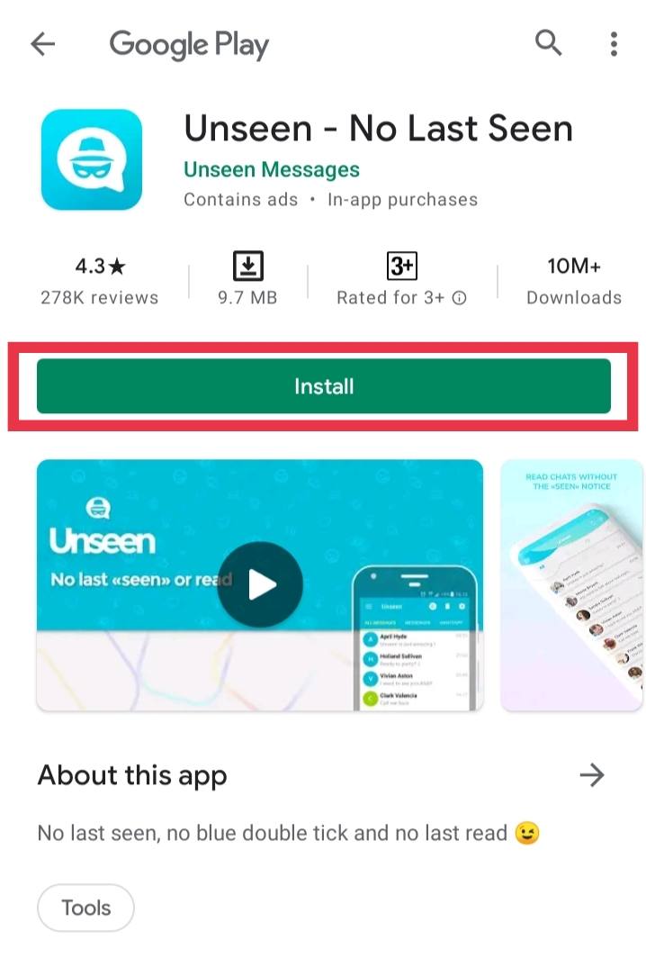 Unseen app