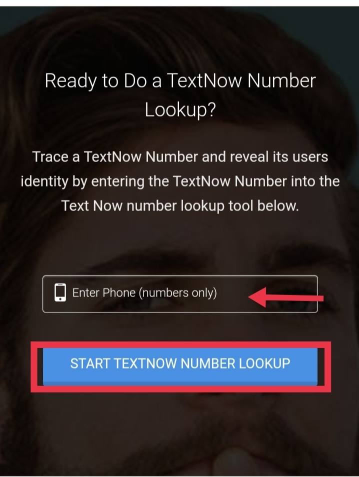 find out Who owns a TextNow Number with Anonymous TextNow Number Lookup tool