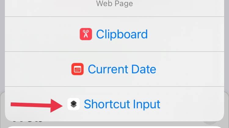 Shortcut Input