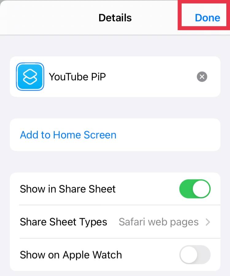 safari ios youtube pip