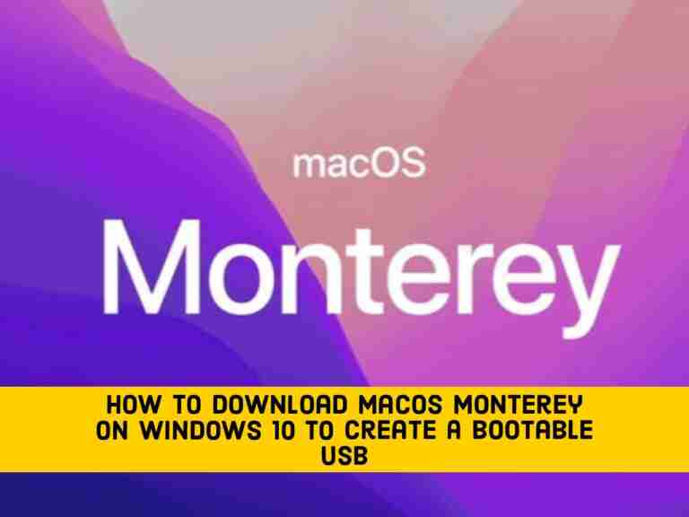 install mac os monterey from usb