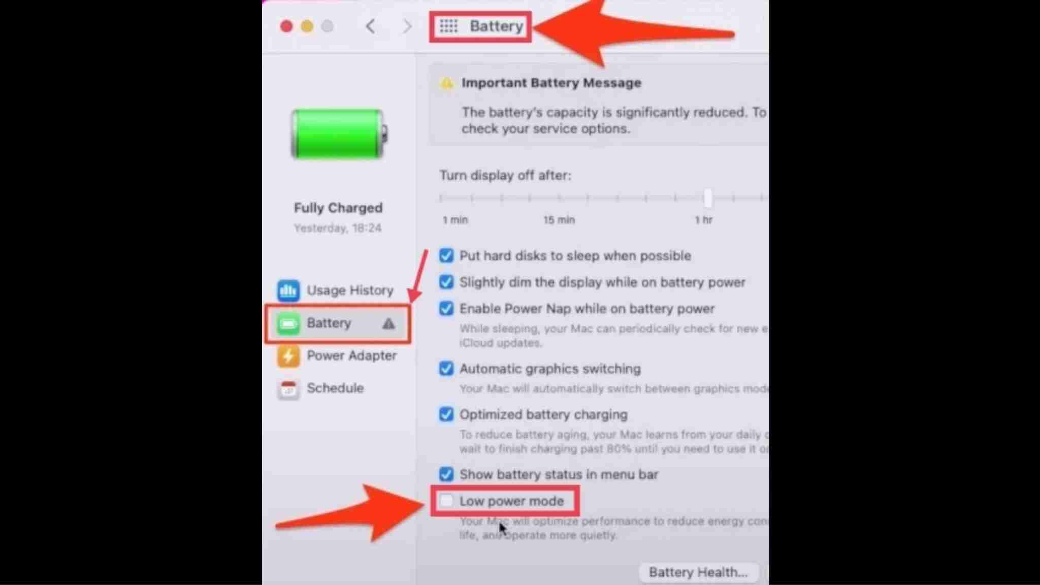 How to Quickly Turn on and off Low Power Mode On macOS Monterey