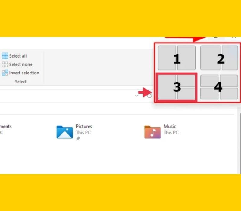 Split your Screen into three Sections by taping on the third option