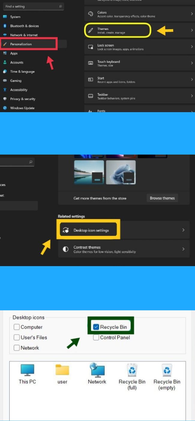 Show Recycle Bin in Windows 11
