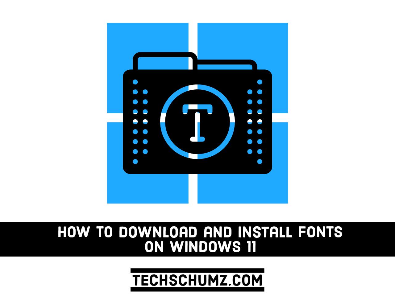 install fonts windows