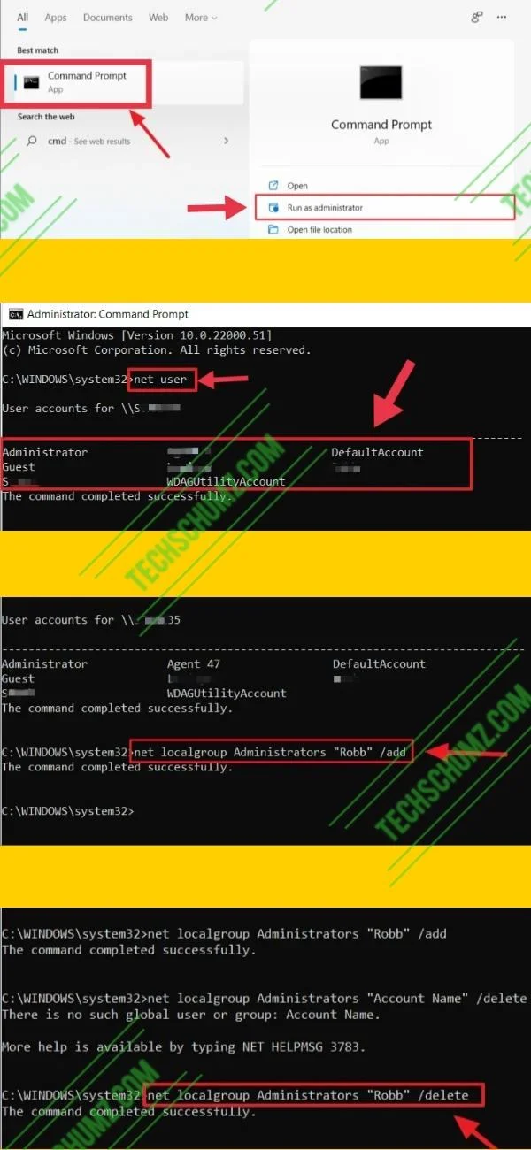 Make a User an Administrator on Windows 11 via Command Prompt