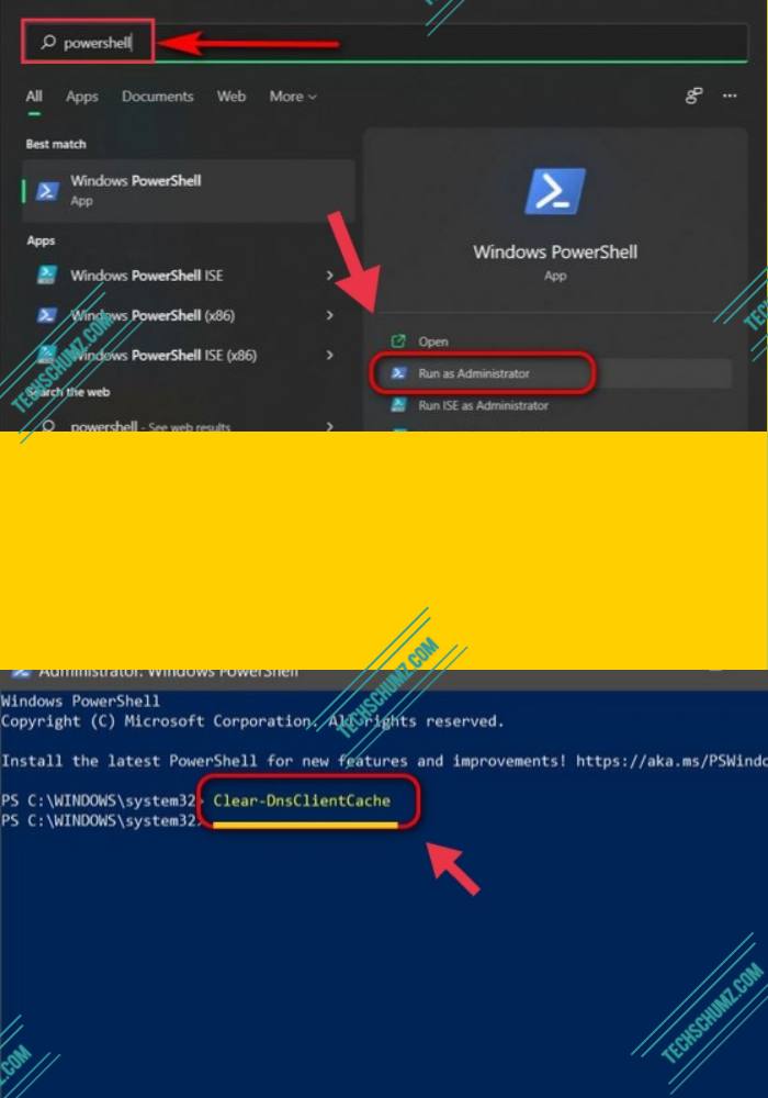Reset your DNS Cache on Windows 11 via PowerShell