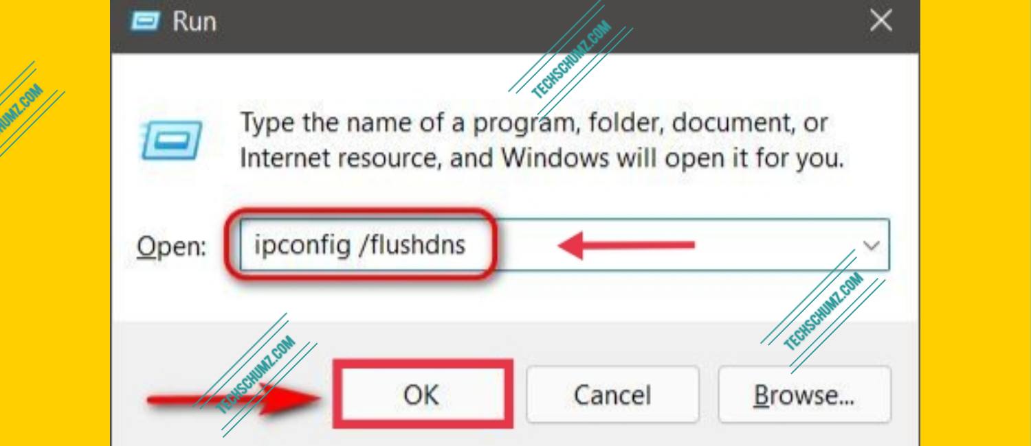Clear the DNS Cache on Windows 11 using RUN