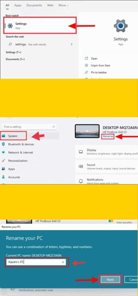 Change your PC or Laptop Name in Windows 11 Using Settings