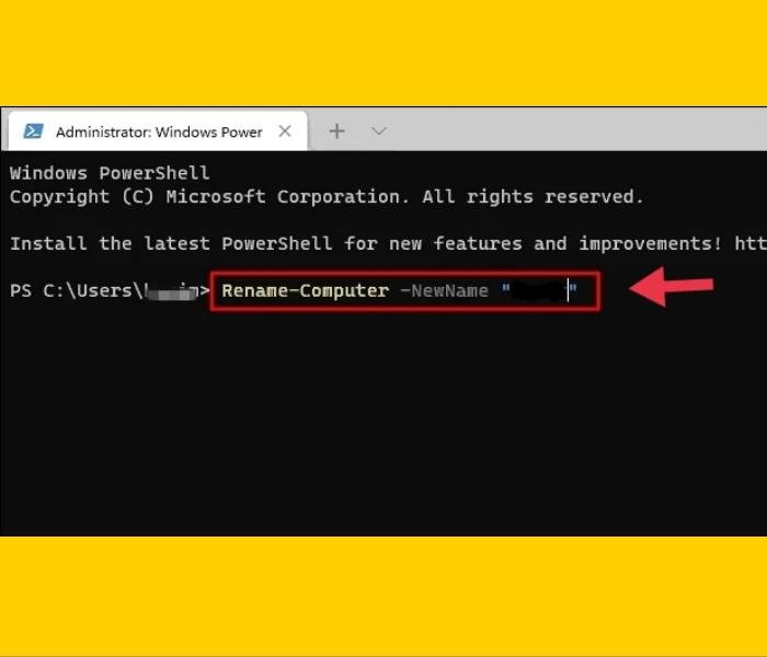 Change your PC or Laptop Name in Windows 11 via Powershell