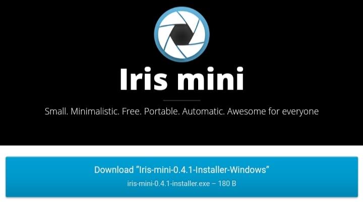 Iris Mini blue light filter app for Windows 11