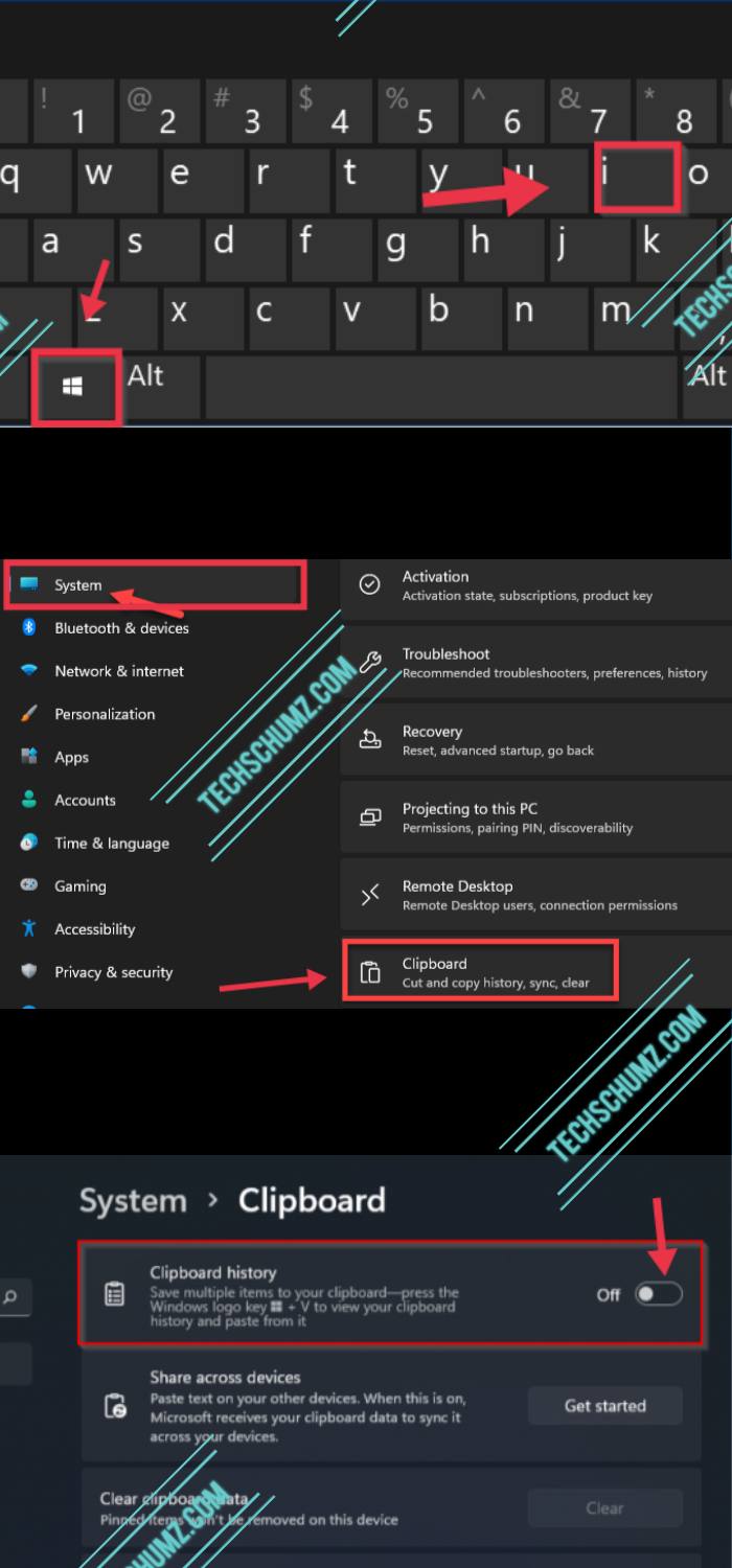 Disable Clipboard History on Windows 11