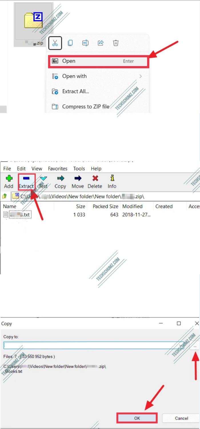 How To Extract A Zip File With 7zip