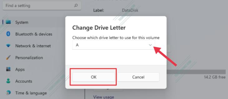 Assign a new drive letter on Windows 11 using Settings