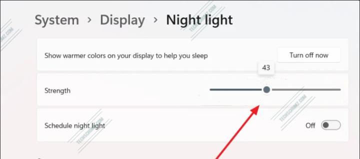 Adjust The Blue Light Filter on Windows 11