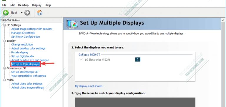 Change Main Display on Windows using NVIDIA Control Panel