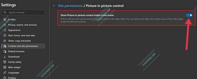 Enable picture in picture on Microsoft Edge on Windows 11