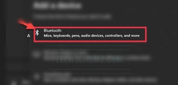 Select Bluetooth