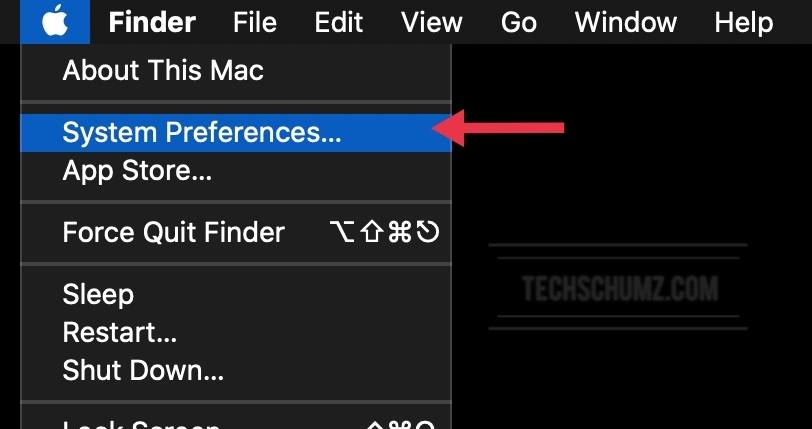 System Preferences on Mac