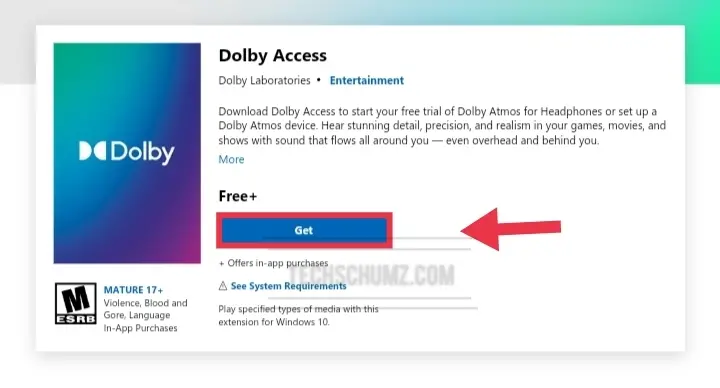 Get Dolby Access from Microsoft Store