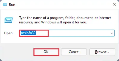 Run msinfo32