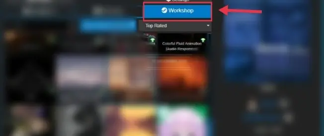 Search for live wallpaper on Workshop
