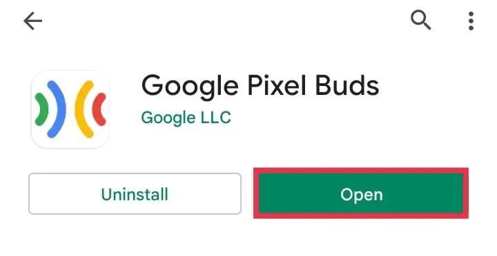Open Google Pixel Buds app