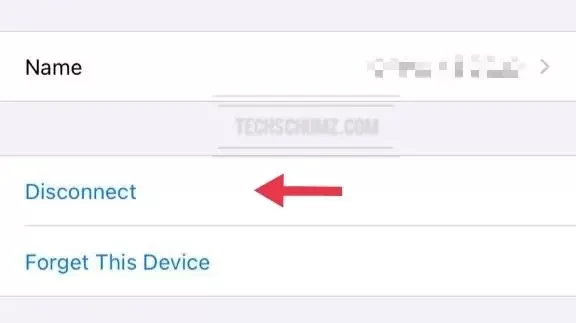 Disconnect Bose from iPhone