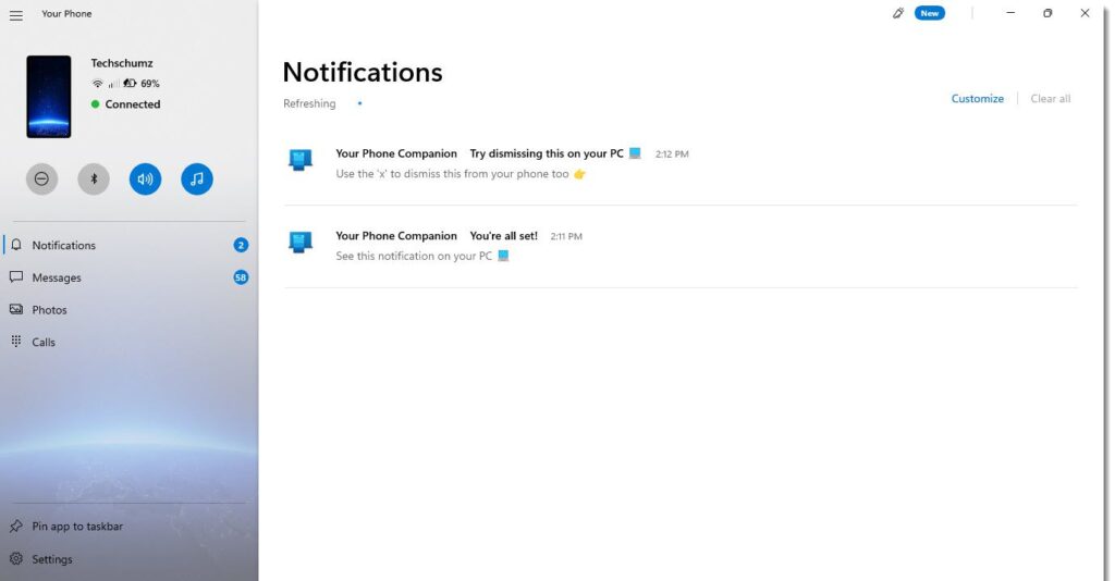  View your phone’s notifications on Windows 11 