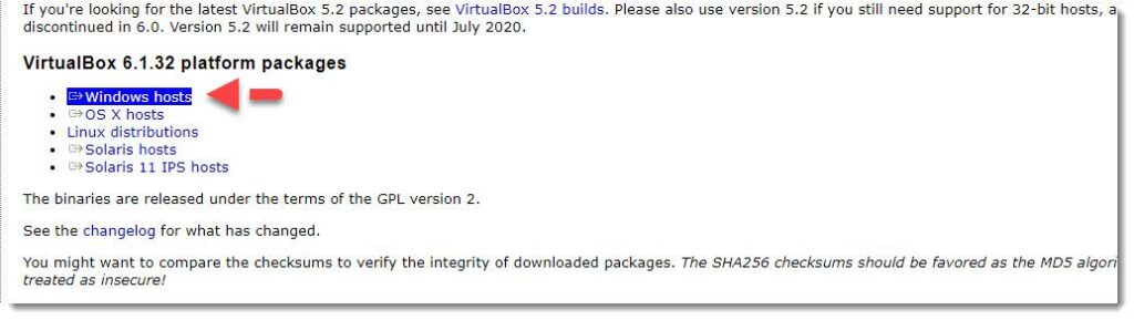 Download VirtualBox