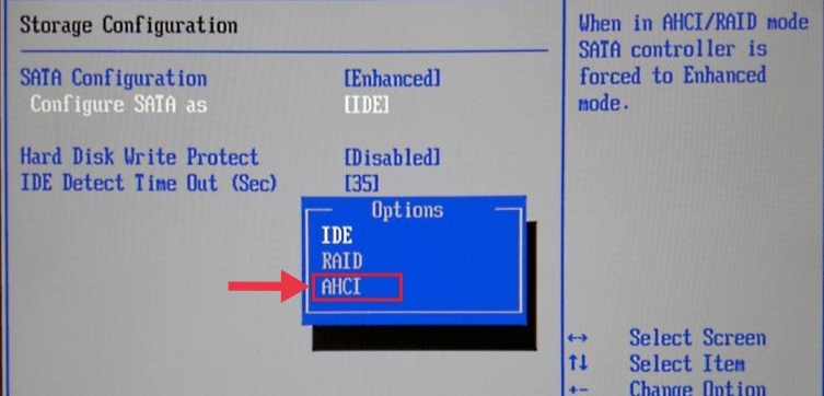 Enable AHCI on Windows 11