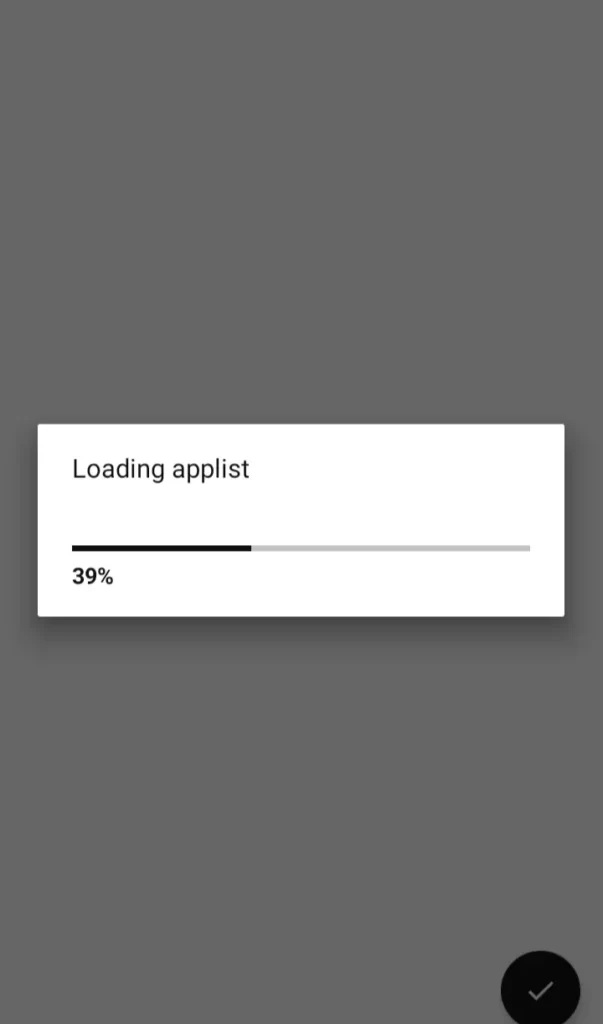 Wait for loading applist