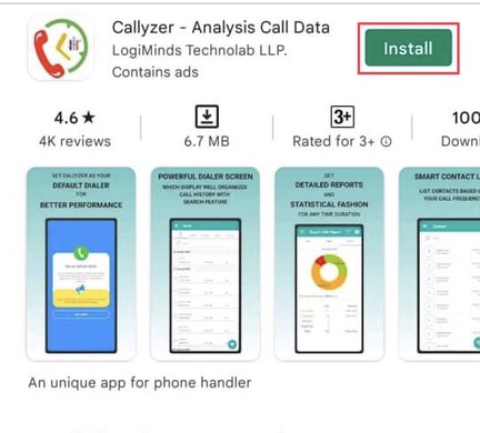 Install the Callyzr App on your device 