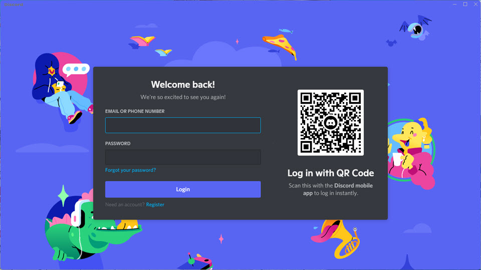 Log in to your Discord account on Windows 11
