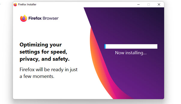 Firefox Browser installing