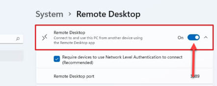 Enable Remote Desktop on your Windows 11 PC