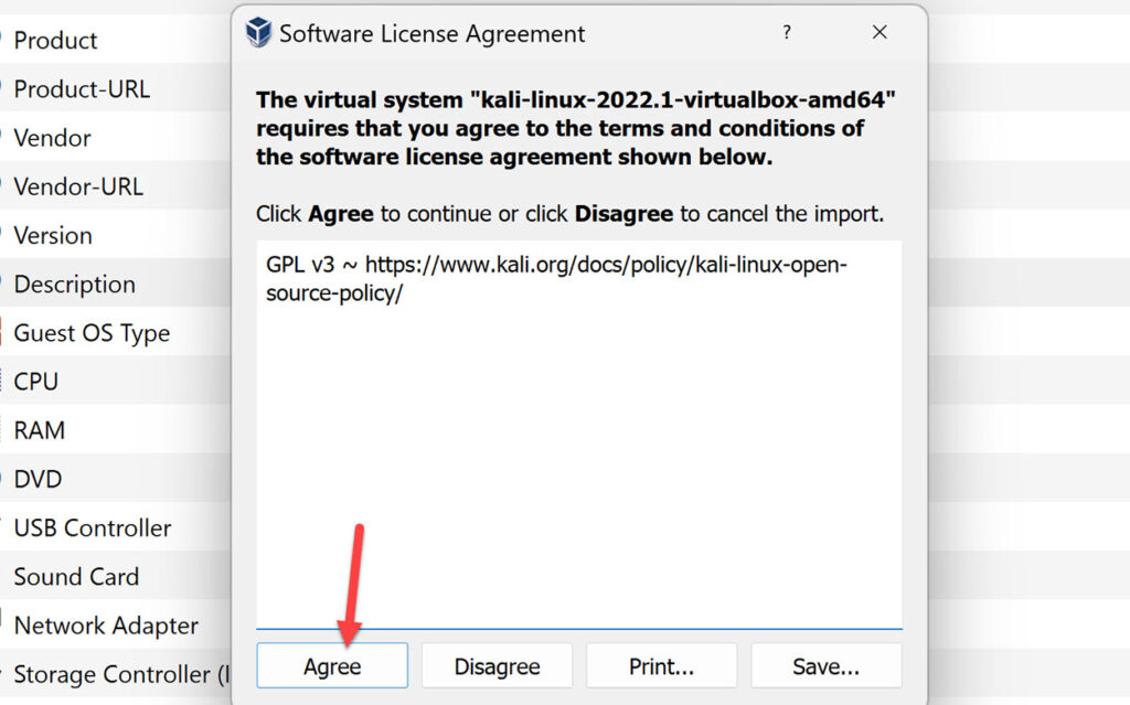 Agree to Software License Agreement