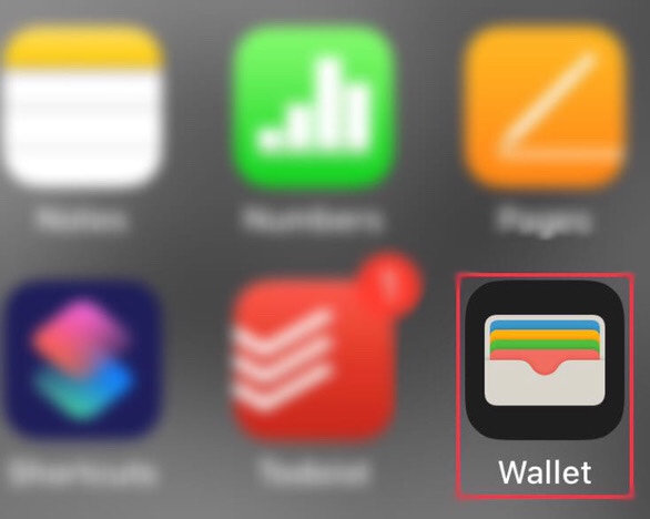 Now hold on to the wallet app 
