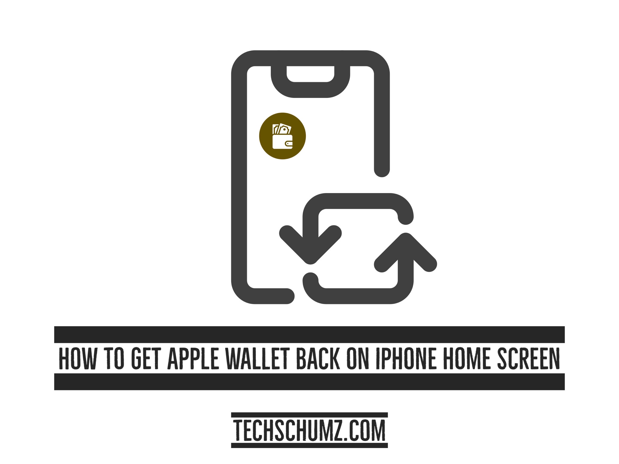 How To Get Apple Wallet Back on Your iPhone Home Screen | Techschumz