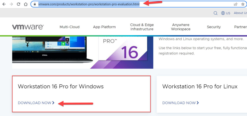 Download Workstation Pro for Windows
